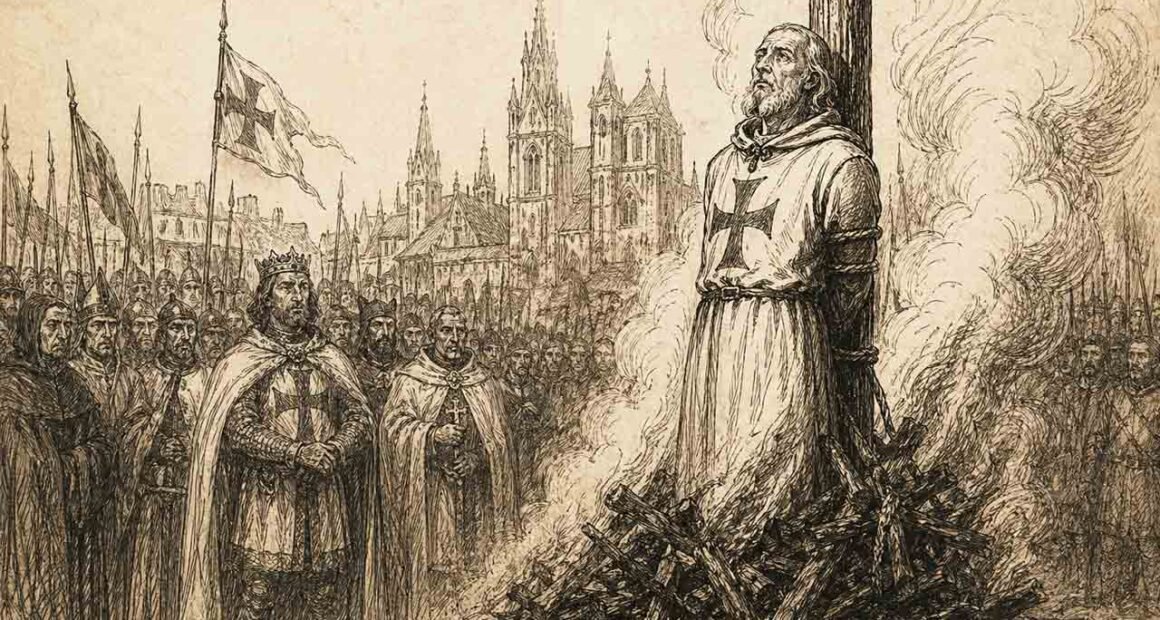 The Last Templar Burned Alive: The Death of Jacques de Molay and the Curse That Became a Legend